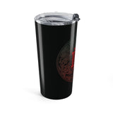 20oz Insulated Tumbler — Gothic Red Crest Stainless Travel Cup Printify