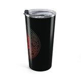 20oz Insulated Tumbler — Gothic Red Crest Stainless Travel Cup Printify