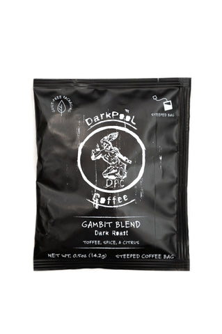 Dark Pool Single Serve Steeped Coffee "Gambit Blend" Dark Roast Dark Pool Coffee